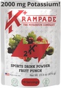 Krampade Electrolytes Powder Potassium Suplemento - 2000 mg K+, ≤2X Más que Coconut Water ← Cramp Relief and Prevention