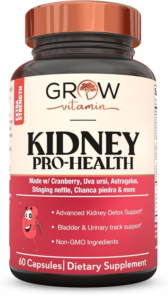 cultivar vitamina Premium Suplemento de limpieza de riñón – Powerful Kidney Support Fórmula con extracto de arándano ayuda a apoyar los riñones saludables " Urinary Tract Support– 60 cápsulas vegetarianas
