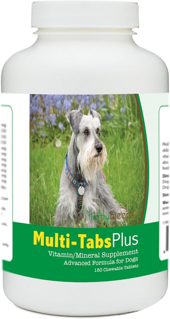Saludable Breeds Miniatura Schnauzer Multi-Tabs Plus Chewable Tablets 180 Cuenta