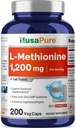 NusaPure L Methionine 1200mg ← 200 Capsules