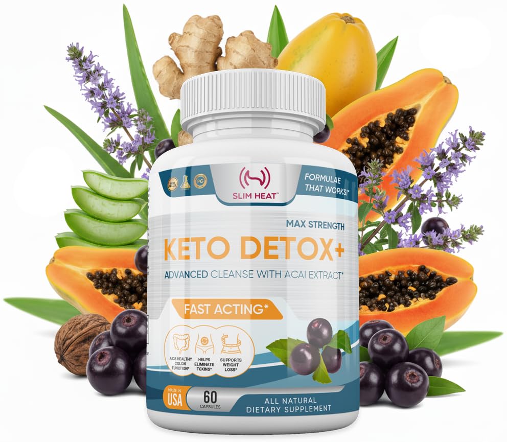 Detox Cleanse for Weight Loss - Natural Gut &amp; Intestinal Cleanse Pills - Proprietary Blend with Psyllium Husk - Keto Detox for Women &amp; Men - Non-GMO, NSF Certified, Made in USA - 60 cápsulas