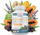 Detox Cleanse for Weight Loss - Natural Gut &amp; Intestinal Cleanse Pills - Proprietary Blend with Psyllium Husk - Keto Detox for Women &amp; Men - Non-GMO, NSF Certified, Made in USA - 60 cápsulas