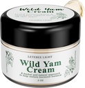 Crema de Yam Salvaje para Equilibrio de Hormonas: Fórmula Natural para Sudaderas de Noche Flashes - Estrógeno Progesterone Gratis 2 OZ