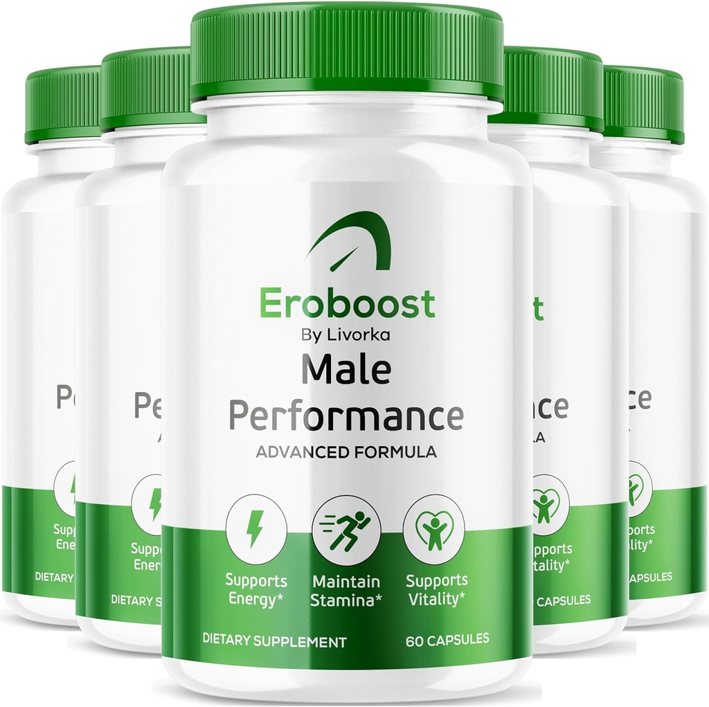 (5 Pack) Suplemento de eroboost para hombres - Píldoras oficiales de éro Boost, Cápsulas de apoyo EroBoost, Fórmula avanzada EroBoost, Suplemento Ero Boost, 300 cápsulas para 5 meses