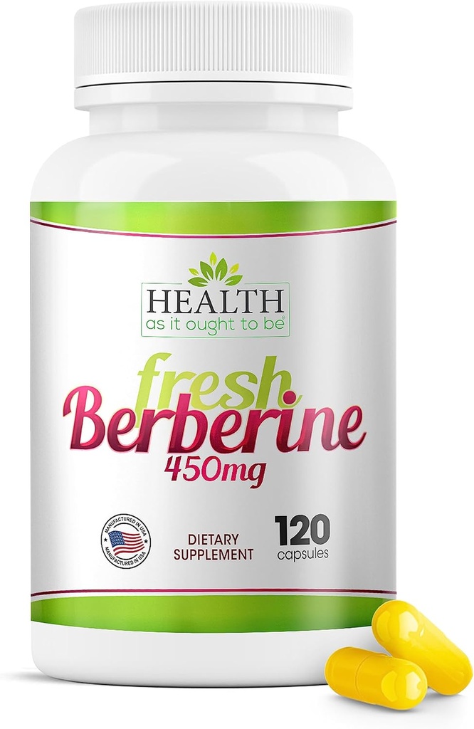 Salud Como Ought To Be Fresh Berberine 450mg Suplemento Silencio Contiene Sólo Berberine Silencio No Preservativos Silencio 120 Capsules