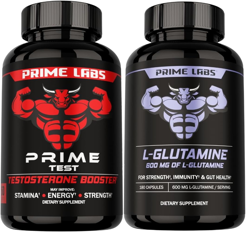 Primera prueba de laboratorios + cápsulas de Glutamina L
