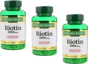 Naturalezas Bounty Biotin 5000mcg 150 Rapid Release Softgels (Value Pack of 3)