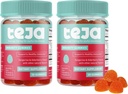 TEJA Immune Support Gummies for Adolescents with Vitamin D, VIT C, Zinc, and Acerola. Suplemento de bajo azúcar, Multivitamínico diario para edad 12-17 Adolescentes a adultos. 30 Gummies (2 Pack)