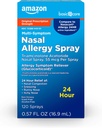 Atención Básica 24 horas Alergía Nasal Spray, Triamcinolona Acetonide 55 mcg por spray, Medicina Alérgica, No Drowsy, 0.57 fl oz (Pack of 1)