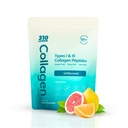 310 Nutrición Péptidos de colágeno hidrolizado Polvo para hombres de mujeres - Suplemento de colágeno de grano w / ácido hialurónico, Resveratrol, Vitamina C,D &amp; E para piel, cabello y uñas - 30 SRV Desflavorado