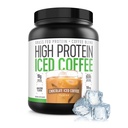 Alta Proteína Café, Keto Friendly, 18g de Proteína, 2g Carbs, Ingredientes Naturales (18 Serviciones, Café helado de chocolate)