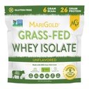 MariGold Grassfed Whey Isolate Protein Powder - Unflavored 2LB - Muscle Building &amp; Recovery - 100% Puro, Cold Procesado, Micro Filtros, No GMO, RBGH Gratis, Soy Gratis, Gluten Free, Lactose Free