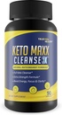 Keto Maxx Cleanse 3X - Keto Friendly Cleanser - 90 Day Supply - Cleanse & Detox Support - Help Flush Waste, Toxins, " Impureities - Aid Digestion, Gut Health, " Reduced Inflammation - Boost Energy