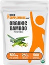 BulkSupplements.com Organic Bamboo Powder - Silica Supplements, Bamboo Supplement - Gluten Free, 500mg per Serving, 250g (8.8 oz) (Pack of 1)