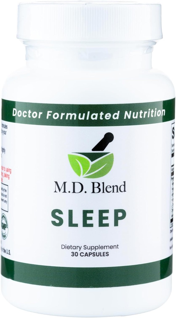 Dormir - Suplemento natural con L-Theanine, Ashwagandha, Magnesium, Valerian Root, Melatonin - Fórmula para el descanso rejuvenecedor del sueño profundo - 90 cápsulas