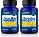 SUPER BETA PROSTATE Advanced – Promote Sleep, Support Bladder Emptying. Prostate Support Supplement for Men's Health with Beta Sitosterol, not Saw Palmetto. (120 Caplets, 2-Pack)