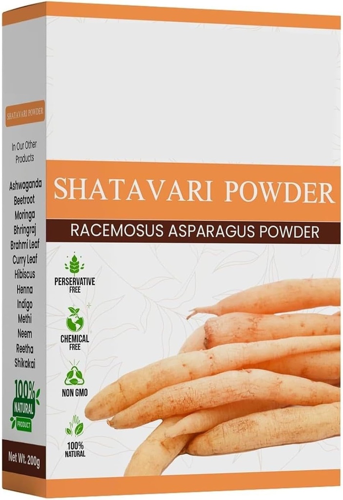 DURJA Shatavari Powder 100g ← Ayurvedic Support to Balance Women's Hormones ← Herbal Supplement tención Good for Healthy Digestion &amp; Reproductive System - 100g...'
