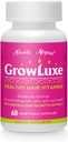 Nicole &amp; Alyssa Growluxe Hair Skin and Nail Vitamin Supplement for Men & Women - 60 Vegetarian Capsules - Gluten Free - Non-GMO - Made in The USA - Supports Strong Nails, Hair & Skin (Pack of 1)