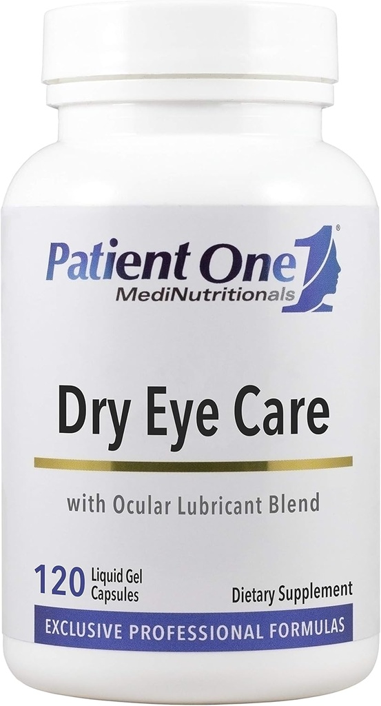 Pacientes Un Cuidado de los Ojos secos   Suplemento para calmar los Ojos secos, irritados y apoyar la salud de los ojos* Silencio con Omega 3 ácidos grasos, GLA y Más Silencio 120 cápsulas
