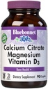 Bluebonnet Nutrition Calcium Citrate Magnesium Plus Vitamin D3 Caplets, Bone Health &amp; Muscle Relaxation, Non GMO, Gluten, Soy & Milk Free, Kosher, White, 90 Condes