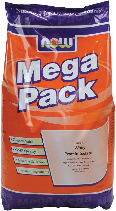 Ahora Alimentos Whey Protein Isolate Desarrollado - 10 libras. 6 Pack