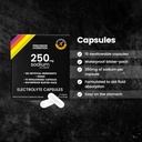 Precision Hydration Electrolyte Capsules - 15 Blister Packed (Waterproof) / Salt Capsules - Combat Cramp - Sin Ingredientes Artificiales, Digestión-Friendly Formula - Gluten Free,Vegan Friendly (1-Pack)