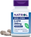 Natrol 5-HTP 200mg, Suplemento dietético ayuda a apoyar un molde equilibrado, 60 tablas de liberación del tiempo, 60 días de suministro