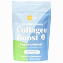GOLDE - Colagen Boost Vegan Creamer - Crema de vainilla - Suplemento de colágeno basado en plantas w / ácido hialurónico, biotina, &amp; extracto de bambú - soporta el cabello, la piel, " salud de uñas - 30 servicios