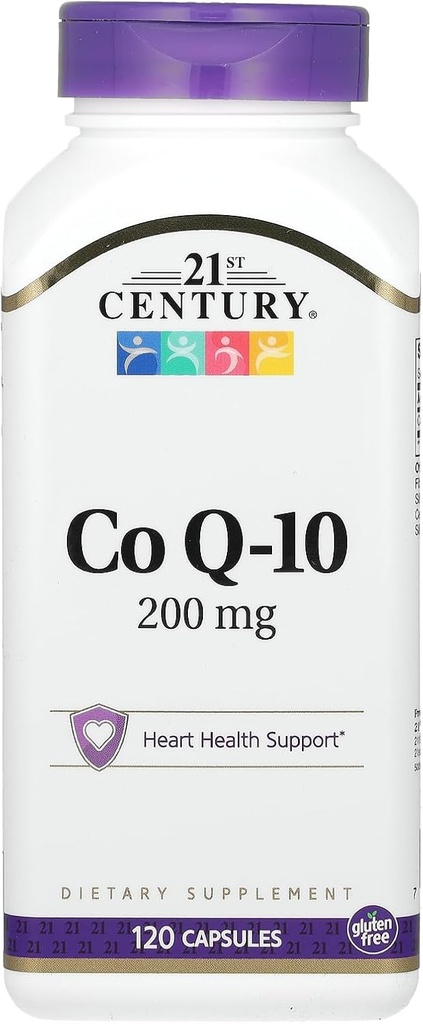 21st Century Co Q10 200 mg cápsulas, 120 cuenta (27435)