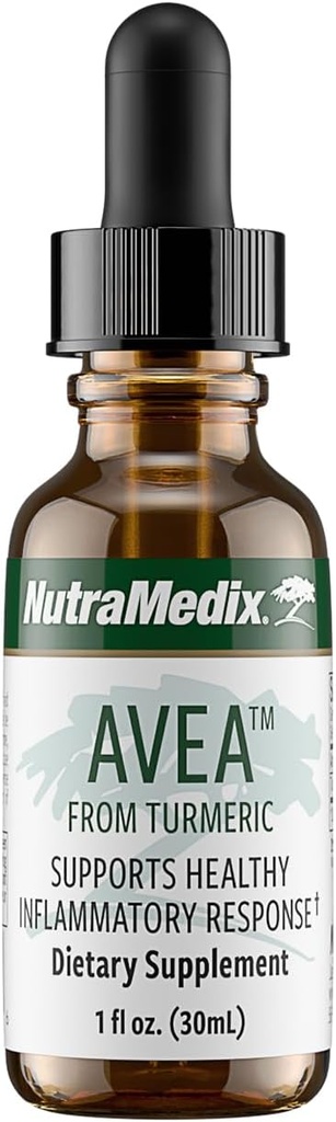 NutraMedix Avea Turmeric Extract - Liquid Turmeric Supplement for Stress, Mood Support " Promoting a Healthy Inflammatory Response - Daily Stress Relief Drops (1oz / 30ml)