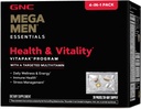GNC Mega Men Health & Vitality Vitapak, 30 Daily Packs, 4-in-1 Full Daily Multivitamin and Nutrition Program for Men