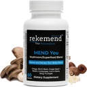 Lions Mane Suplemento con Cordyceps, Chaga & Reishi Mushroom Extractos - 60 cápsulas