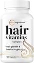 Micro Ingredientes Crecimiento del cabello Vitaminas para Mujeres &amp; Hombres, 120 Capsules  durable 14-in-1 Fórmula con Biotina, Collagen, Keratin, Saw Palmetto &amp; Más ¦