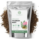Elanen Naturals Organic Valerian Root 4 oz. (113g), USDA Certified Organic Valerian Root Herb Tea, Te De Valeriana Para Dormir, Valarian Officinalis Whole Loose Leaf, Cut & Sifted