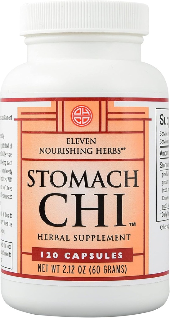 Stomach Chi - Suplemento Herbal Chino para la Salud Digestiva - Fortalecer el Sistema Digestivo de Restauración " Mejorar la función de la ayuda Stomach Relief - Apoyo Digestivo Natural - 120 cápsulas