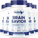 (5 Pack) Mindful Wellness Advanced Brain Salvador Capsules, Official Mindful Wellness Supplement Pills, Mindful Wellness Support Capsules Premium Fórmula - All Natural Pills, 300 cápsulas para 5 meses