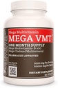 Nutrición de Remedy Mega VMT ← Daily Multivitamin  1,000 mg, 60 cápsulas veganas Suplemento dietético con hierbas vivir un mes de suministro