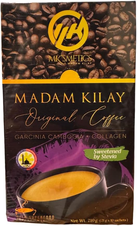 Café Slimming-K de la señora kilay, quemador de grasa + Collagen (21g), 10 cuenta (Pack de 1)