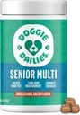 Doggie Dailies Senior Essentials Multivitamin for Dogs Soft Chews ← Advanced Dog Multivitamin ← Apoyo nutricional para las articulaciones, la piel " Coat, la digestión y el sistema inmunitario.