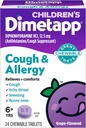 Dimetapp Tos para niños &amp; Alergía Chewable, 24 Tablets, Grape