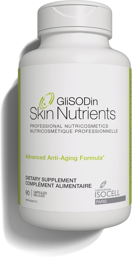 GliSODin Anti-Aging – Skin Supplements Based on GliSODin® and moisturizing Ingredients - Clinically Proven to Help Achieve More Radiant Skin and to Improve The Appearance of Wrinkles - 90 Capsules