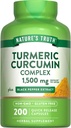 Verdad de la naturaleza Complejo de Curcumin Turmeric ← 1500mg ← 200 Capsules  with Black Pepper Extract ← Non-GMO &amp; Gluten Free Supplement