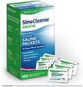 SinuCleanse Pre-Mixed Saline Packets for Sinus Rinse and Nasal Irrigation Systems, 100 Cuenta, Made in USA, All-Natural, Pharmaceutical Grade and PH Balanced