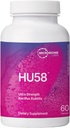 Laboratorios de microbioma HU58 Bacillus Subtilis Probióticos para Mujeres y Hombres - Probiótico de esponja de alta potencia para la salud digestiva &amp; apoyo inmunológico - cápsulas diarias con 10 millones de CFU (60 cápsulas)
