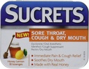 Sucrets Sore Throat &amp; Cough Lozenges ← Honey Lemon ← 18 Conteo Cada paquete de 2