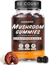 maxmedix Mushroom Gummies - 10x Mushroom Suplemento con Ashwagandha y Lions Mane - Brain Booster, Immune Support, Energy - Mushroom Suplemento para Hombres &amp; Mujeres 90 Coke Gummies