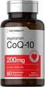Horbäach CoQ10 200mg Silencio con Black Pepper Extract Silencio 60 Capsules Silencio Vegetariano, No GMO, Gluten Free Supplement