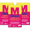 Midol Complete Menstrual Pain Relief Caplets with Acetaminophen for Period Cramps, and Menstrual Symptom Relief - 40 Count (Pack of 3) (Packaging May Vary)