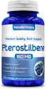 Extra Strength Pterostilbene Suplemento Silencio Vegan Friendly 150mg Pterostilbene Capsules Silencioso Suplemento Antioxidante para el envejecimiento de la inmunidad cardíaca y el apoyo cerebral  Made in the USA (180 Day Supply)