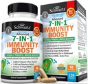 Suplemento de apoyo inmunitario con vitamina C Vitamina D 5000 IU Elderberry Ginger D3 Goldenseal - Dr Aprobado Vitaminas de Inmunidad para Adultos Mujeres y Hombres - Natural Immune System Booster Defense -120ct
